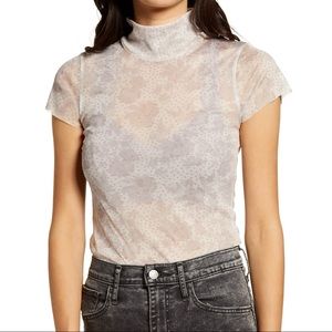 Free People Mesh Shirt